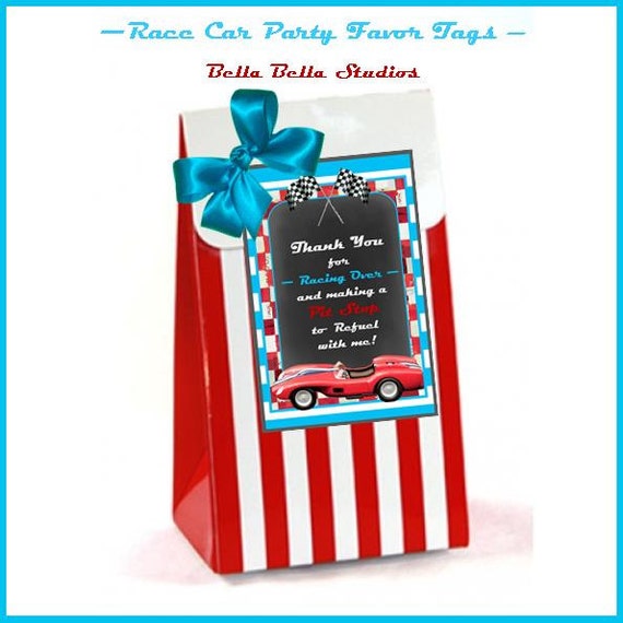 CAR FAVOR TAGS - Printable Instant Download by Bella Bella Studios | Catch My Party