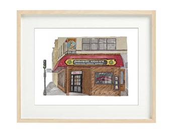 Shanghai Kelly's San Francisco Print – Tiki Bar Watercolor Wall Art