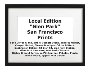 Glen Park San Francisco Watercolor Print: Storefront Art