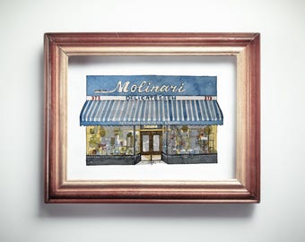 Molinari Deli Watercolor Print – San Francisco North Beach Art