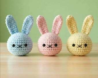 Easy Bunny Head Amigurumi, Handmade Crochet Rabbit Head, Cute Easter Ornament, Nursery Wall Decor, Festive Animal Plush Gift DIY, PDF Guide