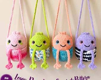 Dumpling Häkelanleitung PDF | Viral Knödel Plüschi | Nicht nähen langbeiniger Knödel & Blumenampel Amigurumi DIY | Einfache Anfänger Häkelanleitung