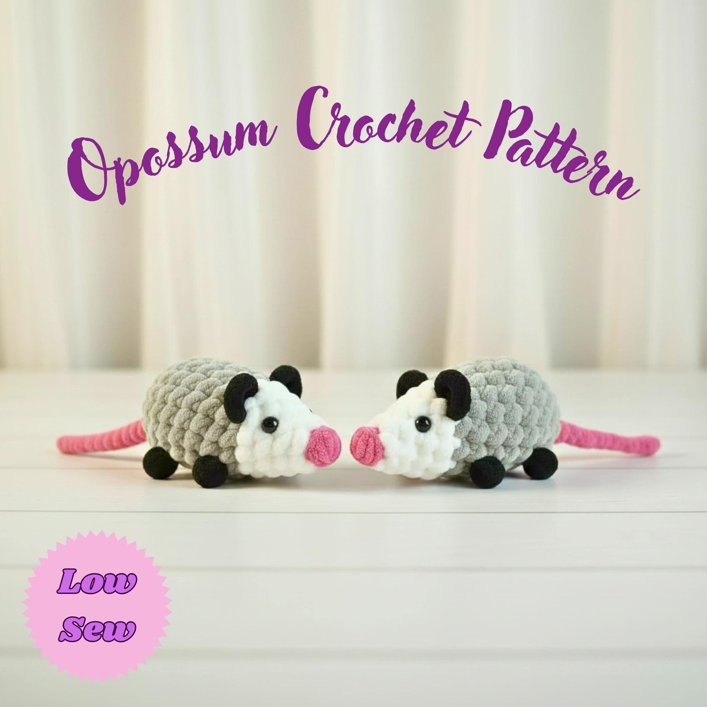 39 Opossum Crochet Patterns for Cute, Quirky Amigurumi Projects 11 Crochet Opossum Easy Plush Amigurumi Possum Crochet