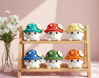 Mushroom Crochet Pattern | Low sew Mushroom Guy Plushie Amigurumi | Easy Crochet Mushroom Plushie Pattern – Beginner Friendly (PDF Pattern)