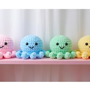No Sew Octopus Crochet Pattern PDF | Amigurumi Plush Octopus Pattern | Beginner Crochet Toy Pattern | Cute Octopus Plushie| Digital Download image 7