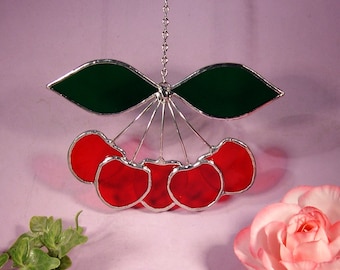 Cherries with Leaves