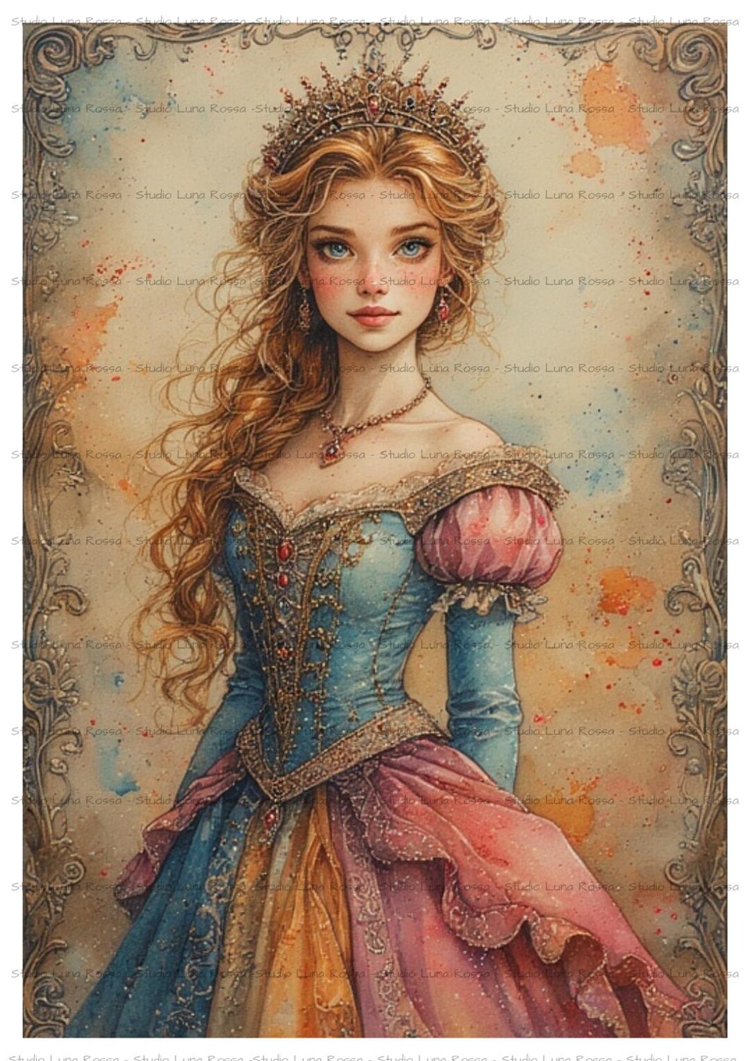 Princess Rice Paper Princess #01 Decoupage Rice Paper A4, for Scrapbooks, Journals ...