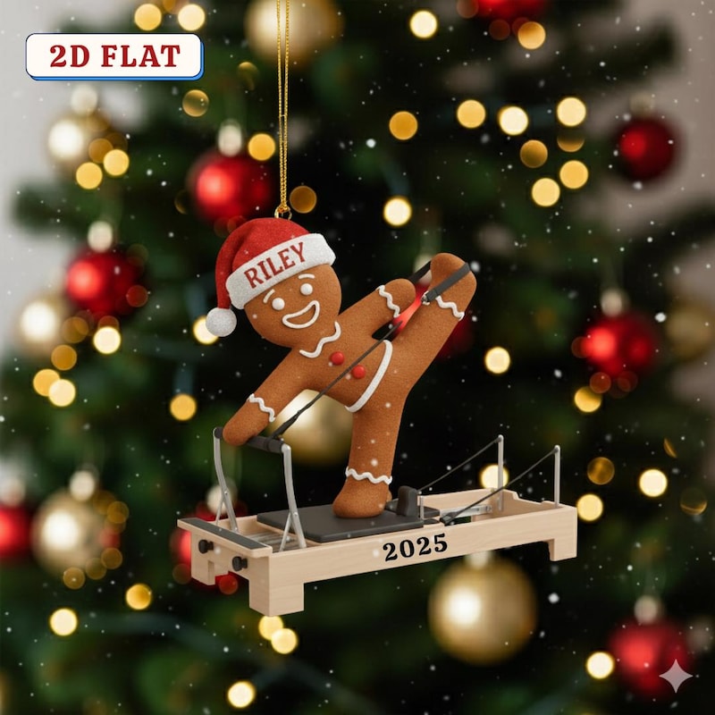 Santa on Pilates Reformer - Etsy