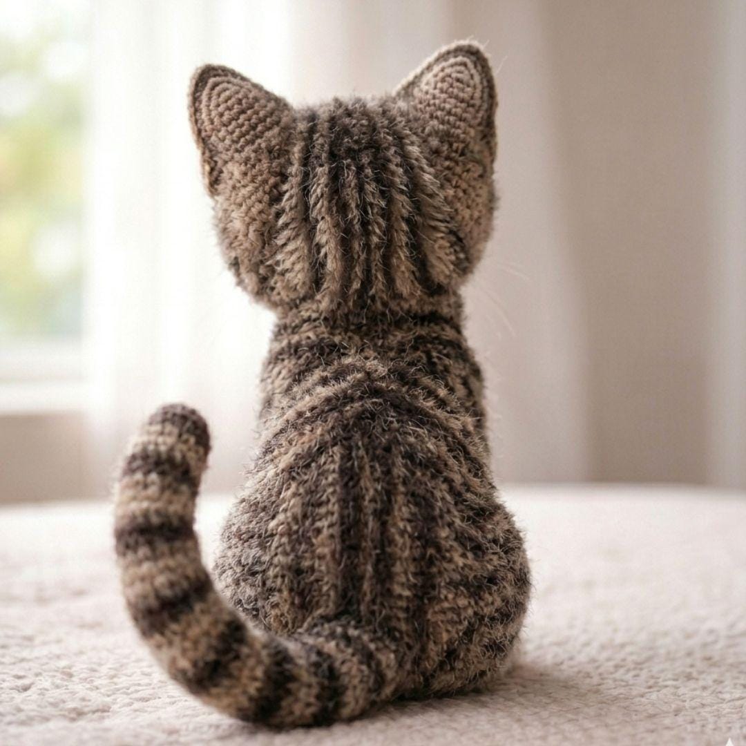 Realistic Cat Amigurumi Crochet Pattern – Lifelike Tabby Kitten PDF - Etsy