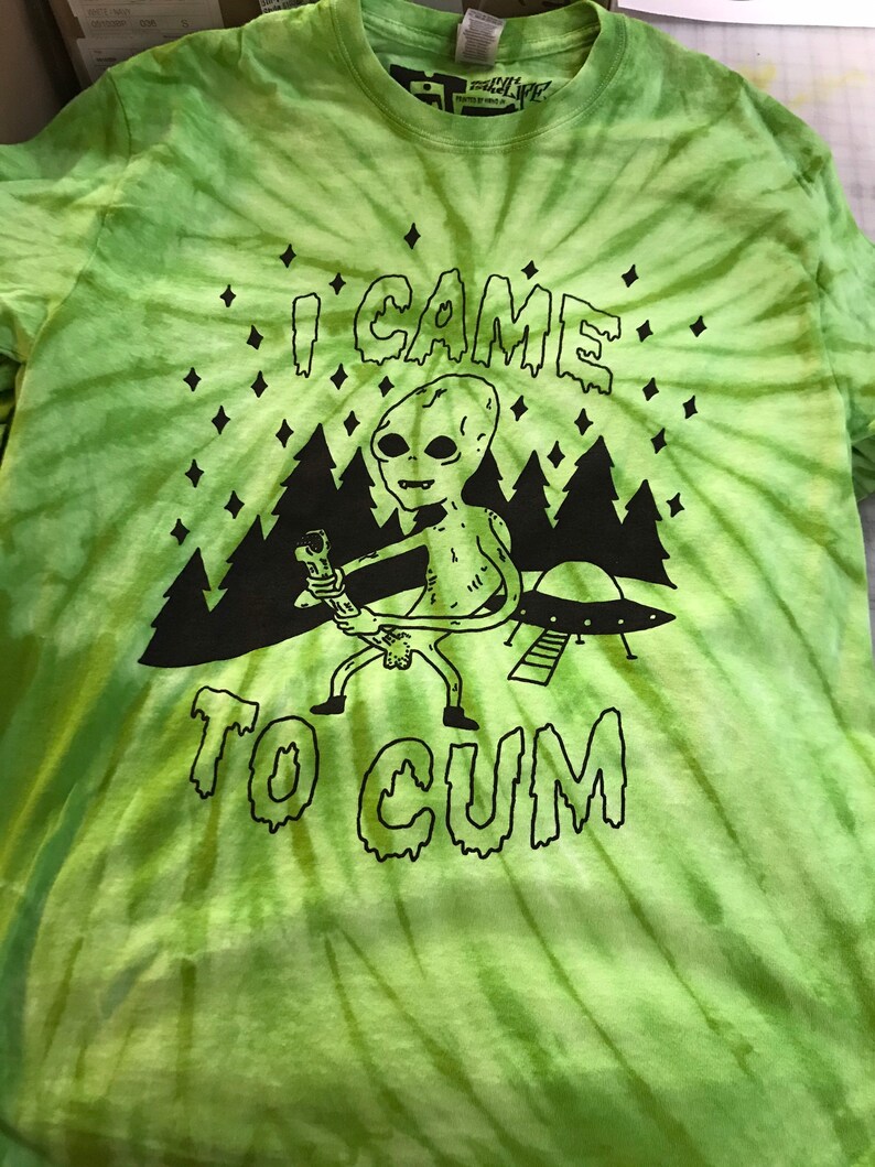 came 2 cum ALIEN tee lime tie dye redux profits to NAF & NNAF image 3