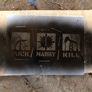 FUCK MARRY KILL energy bumper sticker image 6