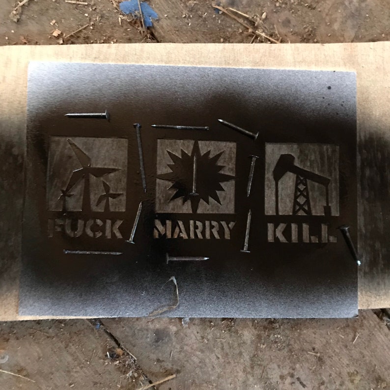 FUCK MARRY KILL energy bumper sticker image 6