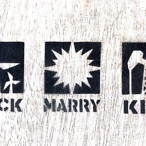 FUCK MARRY KILL energy bumper sticker image 5