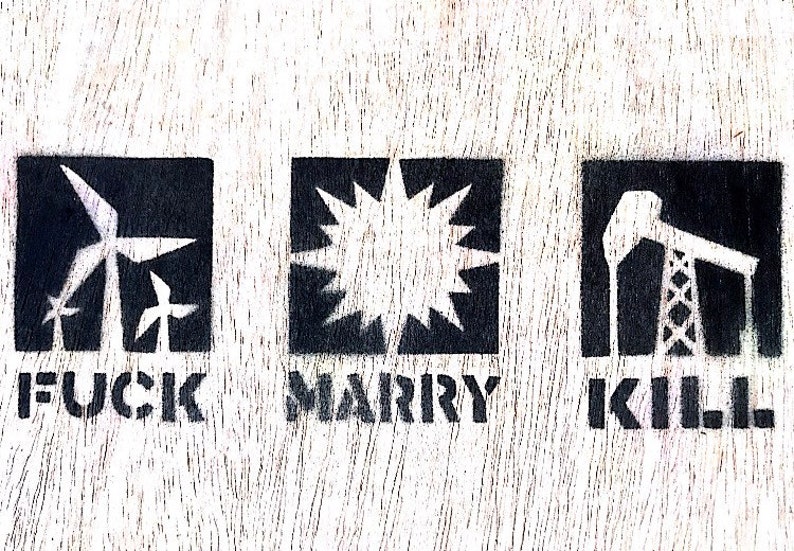FUCK MARRY KILL energy bumper sticker image 5
