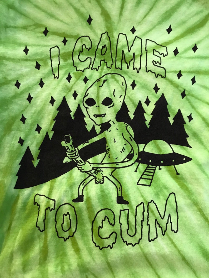 came 2 cum ALIEN tee lime tie dye redux profits to NAF & NNAF image 1