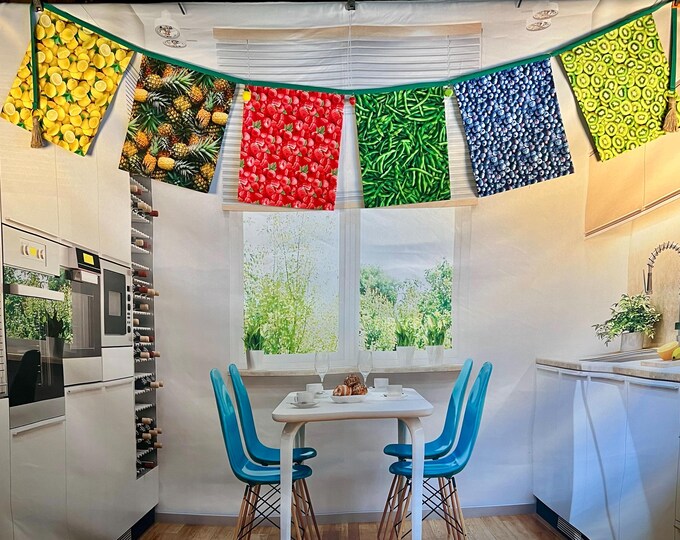 Colorful Kitchen Flags-(Large: 6 Flags)