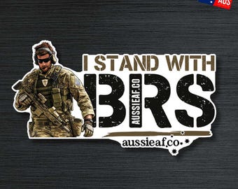 I Stand With BRS - UV Vinyl Bumper Sticker [Limited Edition]