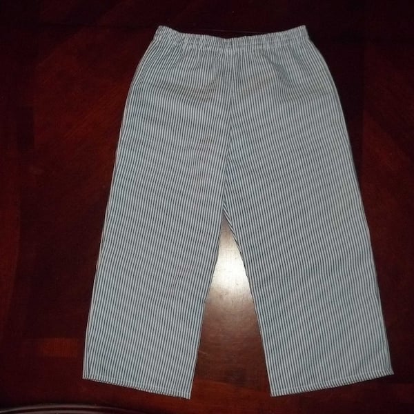 Seersucker Stripe Toddler Pants in Size Newborn to Size 6