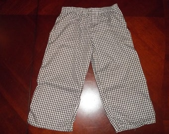 1/8" Lightweight Gingham Check Pants - Infant and Toddler Sizes - Newborn to Size 6