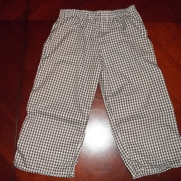 1/8" Lightweight Gingham Check Pants - Infant and Toddler Sizes - Newborn to Size 6