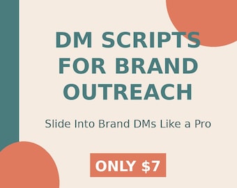 DM Scripts for Brand Outreach | Instagram DM Templates | Brand Collaboration Messages | Influencer Pitch Scripts | Creator Tools