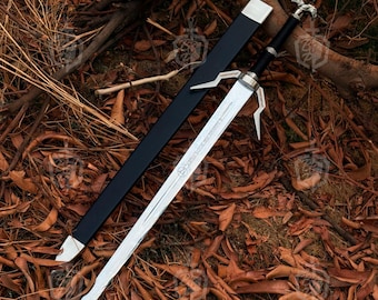 Witcher 3 Sword Master Sword OF Geralt Of Rivia Feline Steel Silver sword Personalized Birthday gift for boyfriend Christmas Gift