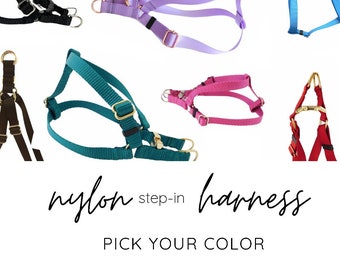 Nylon Step-in Harness - Pick your Color - over 15 colors