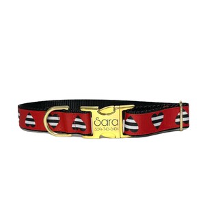 Red Heart Personalized Dog Collar