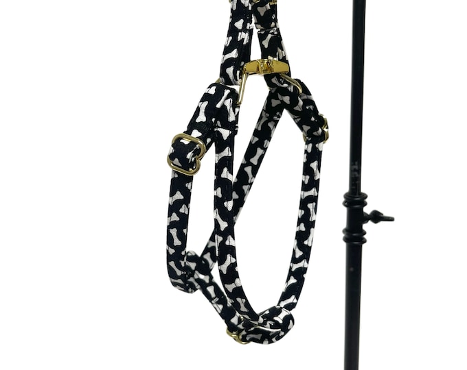 Pick your Print Step-in Dog Harness. Handmade in USA. Custom Sizing Made to Order