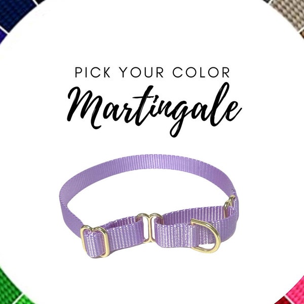 Martingale Collar - Pick your Color - over 15 colors