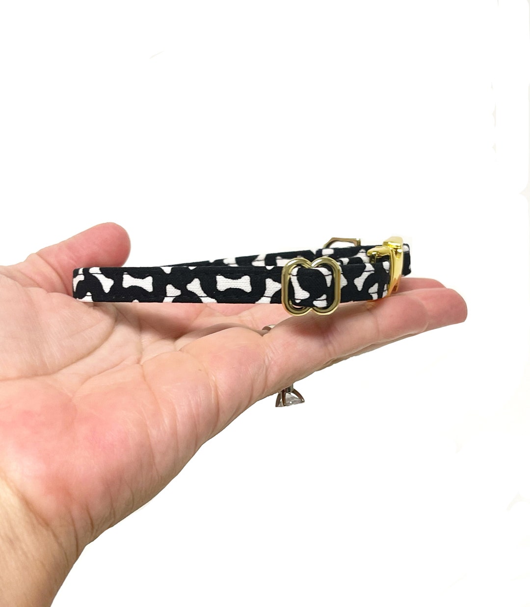 3/8 Dainty Dog Bone Collar Personalized Dog Collar Etsy