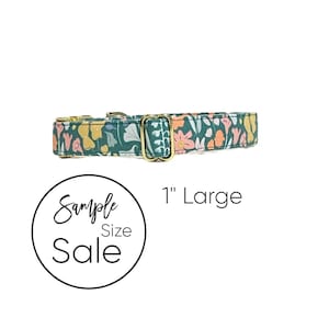 1&quot; Size Large 14-22&quot; Pixie Floral Personalized Collar | Laser Engraved Buckle