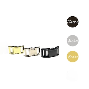 3/8" Red Dainty Nylon Collar - Handmade in USA - Tagless dog ID image 8