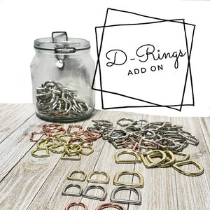 Leash D-ring ADD ON or Extra D-ring For Collar - D-ring for Poop Bag to be Clipped
