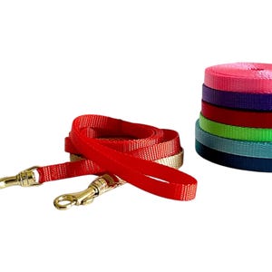 3/8" Dainty Nylon Leash. Pick your Color. Handmade in the USA image 1