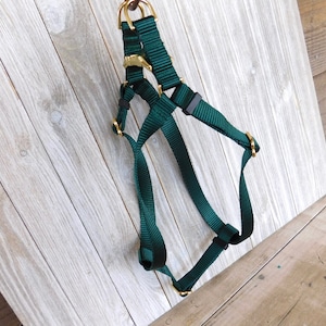 Pick your Color Nylon Step-in Harness. Custom Sizing Handmade in USA.