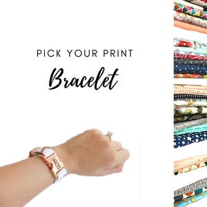 Single Friendship Bracelet - Pick your Print - over 25 prints