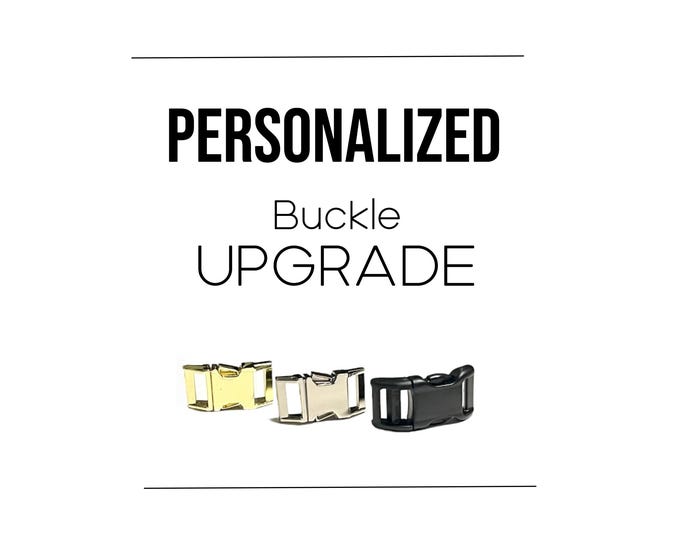 UPGRADE Dog ID Metal Buckle Add-on. This is a upgrade