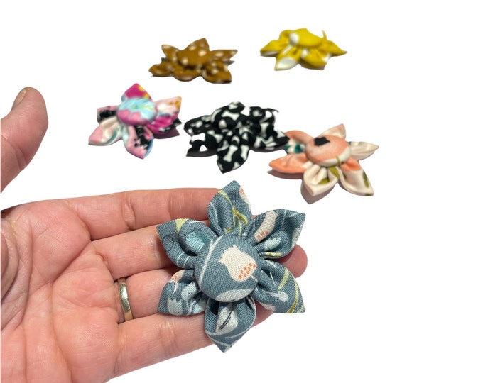 Fabric Flower ADD-On - Pick your Print - Collar Not included