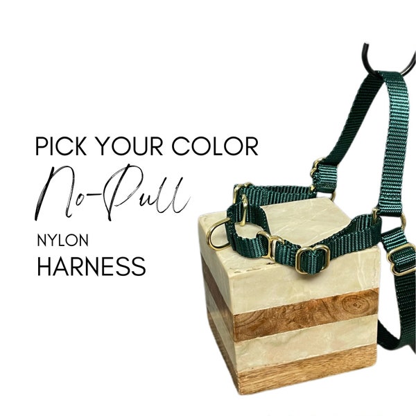 Nylon Dog No-Pull Harness - Custom Sizing Available with measurements