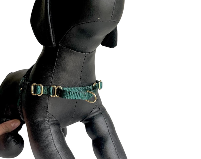 3/8” Dainty Pick your Color Nylon No-Pull Harness | Custom Sizing Made to Order | Handmade in USA.