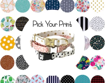Engraved Dog Collar | Pick your Print | Over 30 Prints