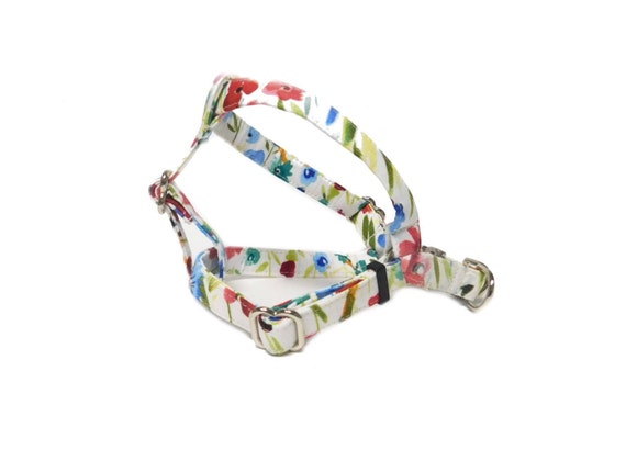 floral dog harness