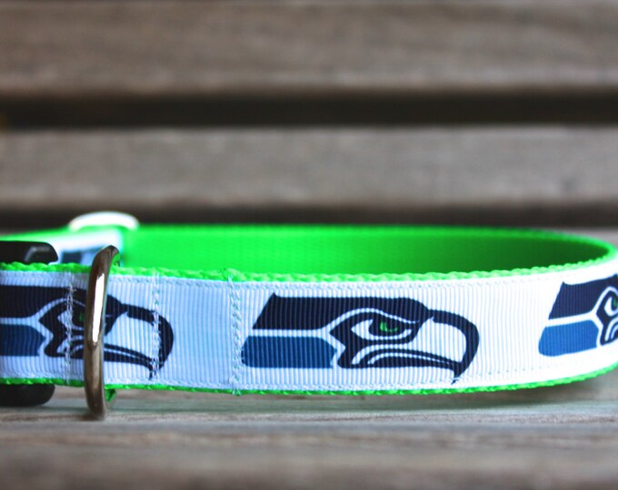 Seahawks Dog Collar Etsy