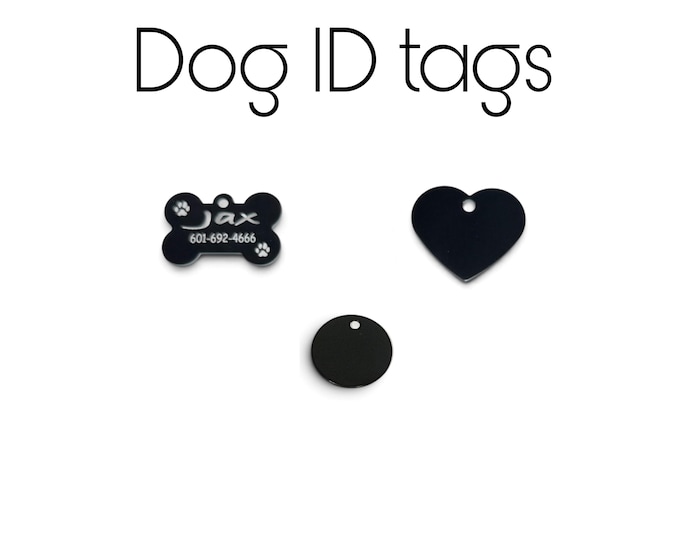 Laser Engraved Dog ID Tags