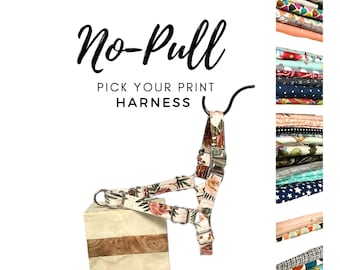 No Pull Dog Harness - Pick your Print - over 25 prints