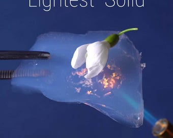 SPIROK Aerogel - The Lightest Material on Earth "Frozen Smoke" (Chunks, High Purity, Silica-Based) 75-70-120mm-box