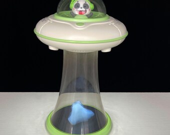 Aerogel Lamp - "Frozen Smoke" The Lightest Solid with UFO Beam Display