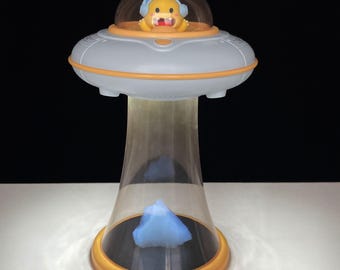 Aerogel Space Lamp - "Frozen Smoke" World's Lightest Solid, Physics Science Gift