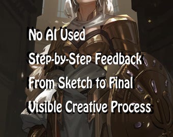 DnD Custom Character Portrait, RPG OC Illustration, Fantasy Character Commission, Sci-Fi, Hand-Painted Digital Art
